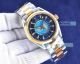 Omega Seamaster Blue Earth Face Yellow Stainless Steel Strap 40mm Copy Watch  (5)_th.jpg